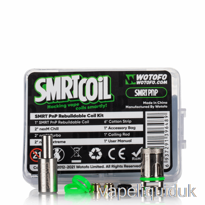 Wotofo SMRT Rebuildable Coil Kit [PnP] Rebuildable Coil Kit Vape Liquid